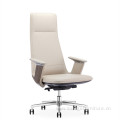 Nordic Design Boss Leather Office Chair Convenient Move